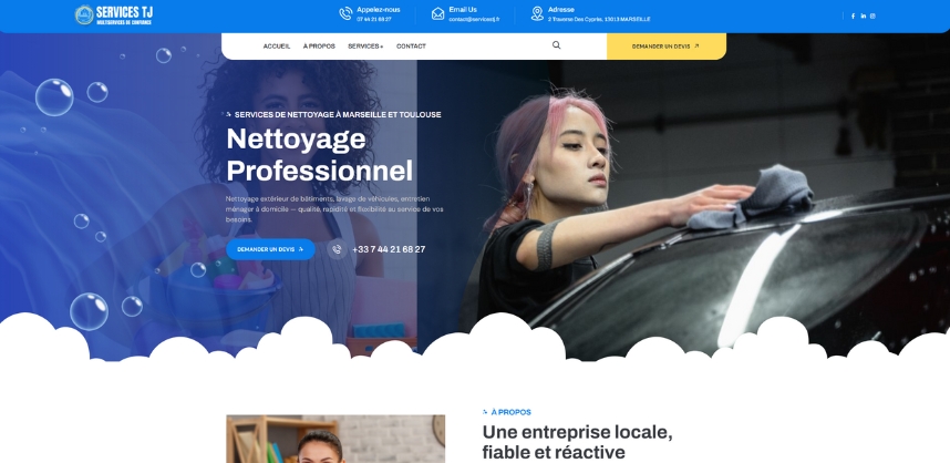 Aperçu du site vitrine